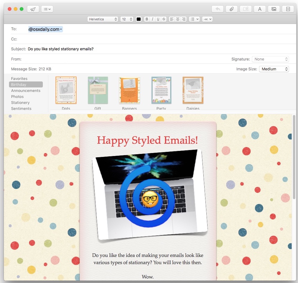 christmas stationery for mac mail free
